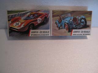 Airfix Model Kit - Ford 3 Litre GT Airfix 1/32 Scale and 1933 Alfa Romeo Airfix 1/32 Scale
