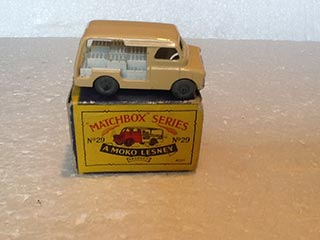 Matchbox Series 1-75 No 29 Bedford Milk Delivery Van Light Brown Body