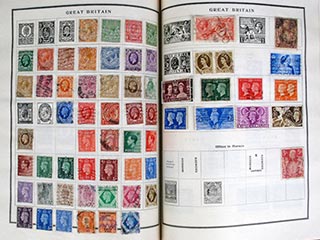 Postage Stamp Album Pages