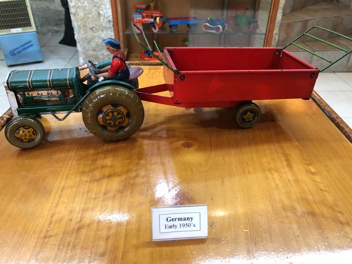 Grant's Trip to Malta Toy Museum - Floor 1 Germany Early 1950s Farm Tractor
