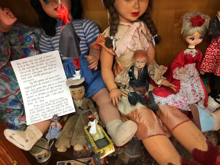 Grant's Trip to Malta Toy Museum - Floor 3 Sailor Toy with Handwritten Letter
