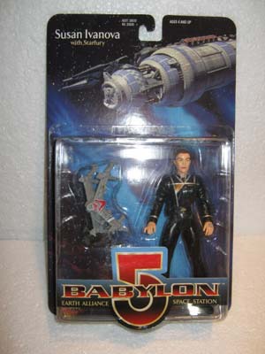 Susan Ivanova with Starfury - Babylon 5 Earth Alliance Space Station