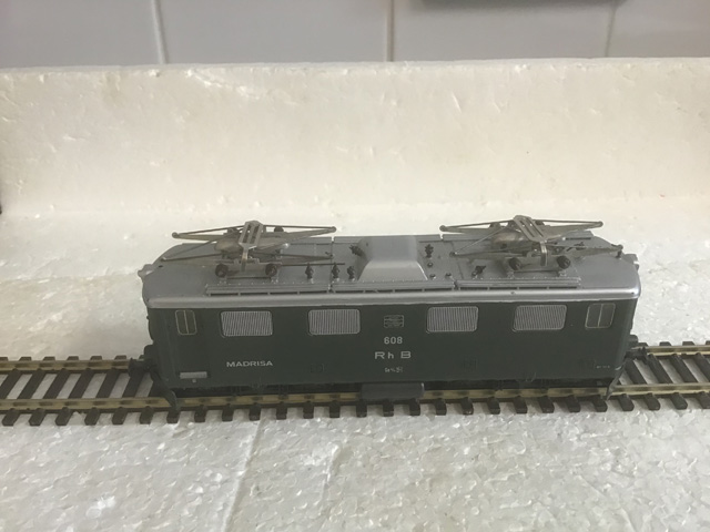 Bemo Railways 1050/8 RHB GE 4/4 Electric Locomotive (Made in West Germany)