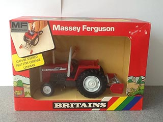 Britains Farm Toys No 9514 Massy Ferguson Tractor With Yard Scraper - Aquitania Collectables