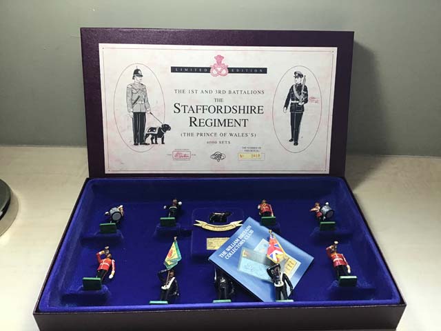 Britain’s Toy Soldiers Limited Edition The 1st and 3rd Battalions The Staffordshire Regiment (The Prince of Wales's) No. 2019-4000 - Aquitania Collectables