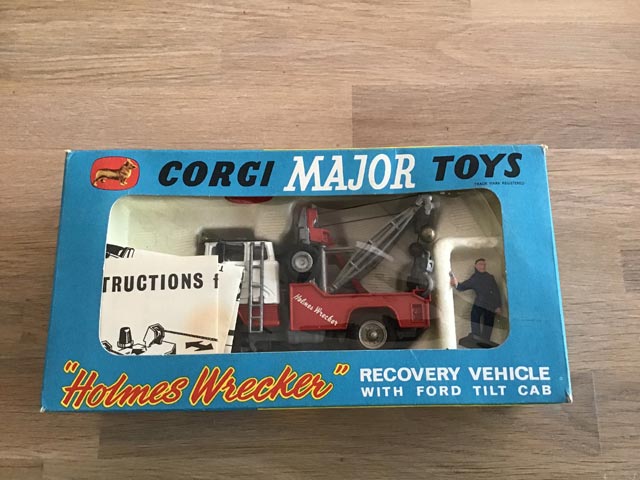 Corgi Major Toys 1142 Holmes Wrecker Recovery Vehicle With Ford Tilt Cab - Aquitania Collectables