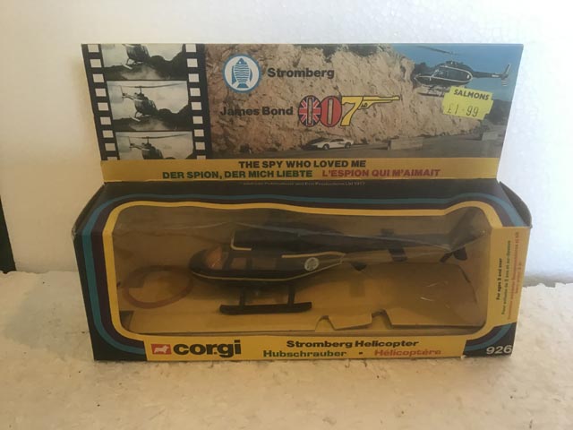 Corgi Toys 926 Stromberg Helicopter from James Bond The Spy Who Loved Me