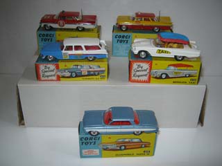 Corgi Toys 235, 430, 443, 480, 482