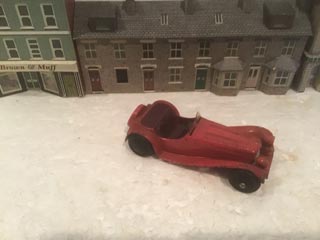 Dinky Toys Vintage 38F Jaguar SS100 Sports Car