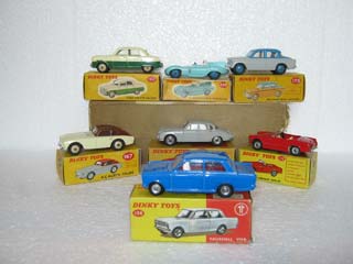 Dinky Toys 112, 136, 162, 167, 175, 195, 238