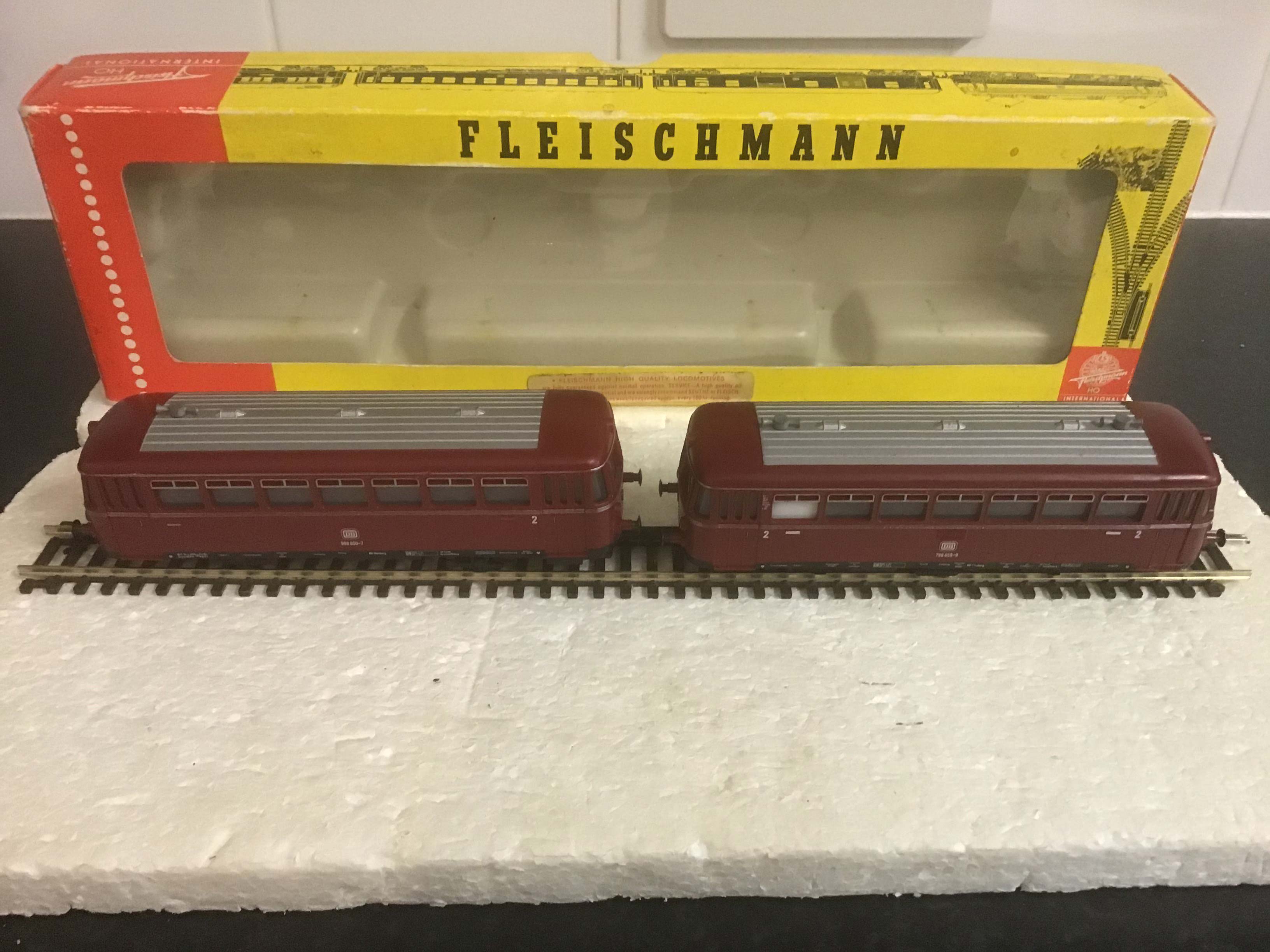 Fleischmann Railways 4400 Railbus with DB Wagon