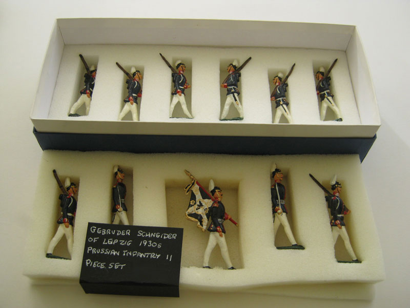 Britains Gebruder Schneider of Leipzeg 1930's Prussian Infantry Colour Guard - Aquitania Collectables