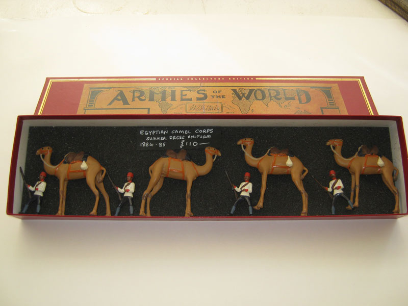 Britains Egyptian Camel Corps Set 48+1 Extra (Recast) 1896-1940 1960-1966 - Aquitania Collectables