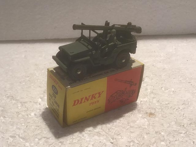 French Dinky Toys 829 Jeep Avec Canon DE 106 S.R. Gun Carrier Aquitania Collectables