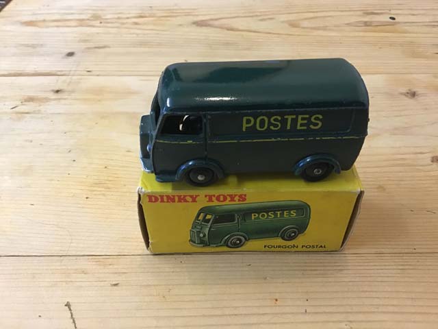French Dinky Toys 25-BV Peugeot Post Van Fourgon Postal at Aquitania Collectables