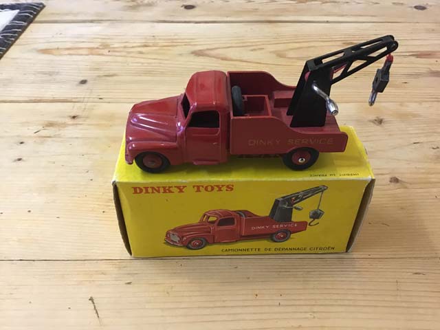 French Dinky Toys 35A Citroen U23 Breakdown Truck Camionnette de Depannage Citreon at Aquitania Collectables