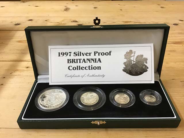 1997 United Kingdom Britannia Silver Proof Collection at Aquitania Collectables