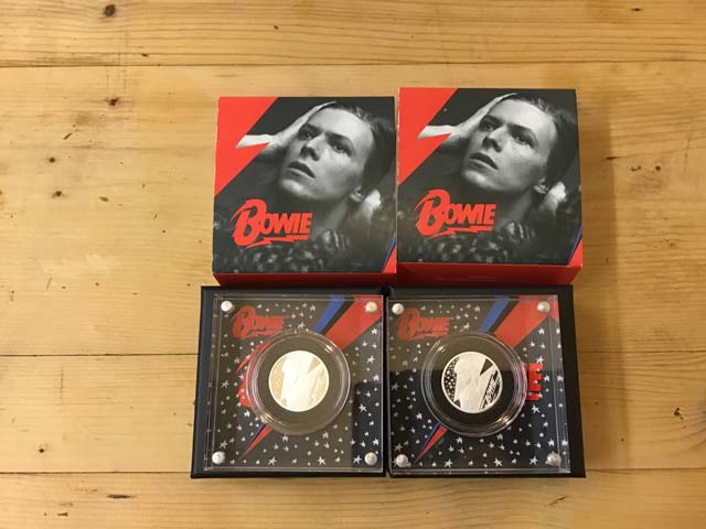 David Bowie 2020 UK Half Ounce Silver Proof Coin at Aquitania Collectables