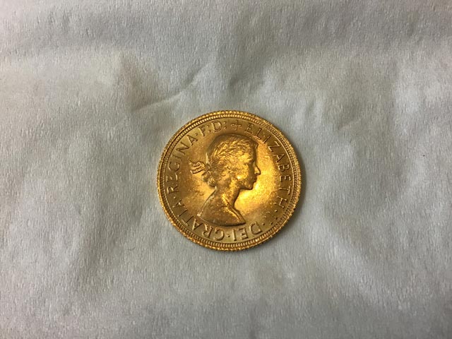 Elizabeth II Young Head 1966 Gold Sovereign at Aquitania Collectables