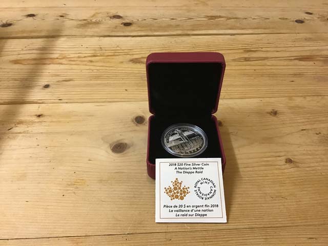 Royal Canadian Mint A Nations Mettle The Dieppe Raid 2018 $20 Fine Silver Coin at Aquitania Collectables