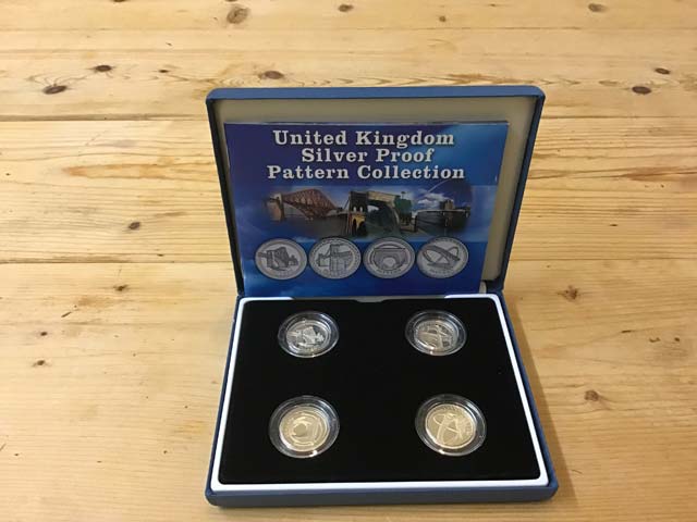 The Royal Mint United Kingdom Silver Proof Pattern Collection at Aquitania Collectables