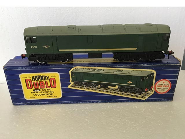 Hornby Dublo 3233 Co-Bo Diesel-Electric Locomotive 3-Rail 12-Volt D.C. OO Gauge - Aquitania Collectables