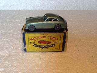 Matchbox Series 1-75 No 53 Aston Martin DB2-MK1 Metallic Green Body