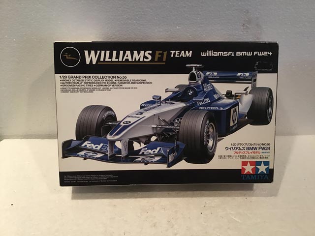 Tamiya Model Kits Williams F1 Team BMW FW24 Grand Prix Collection No.55 1/20 Scale - Model Kits