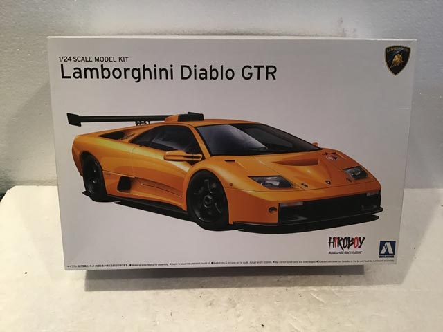 Aoshima Model Kits Lamborghini Diablo GTR 1/24 Scale - Model Kits - Aquitania Collectables