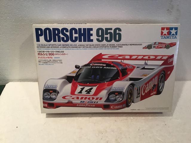 Tamiya Model Kits Porsche 956 Sports Car Series No.232 1/24 Scale - Model Kits - Aquitania Collectables
