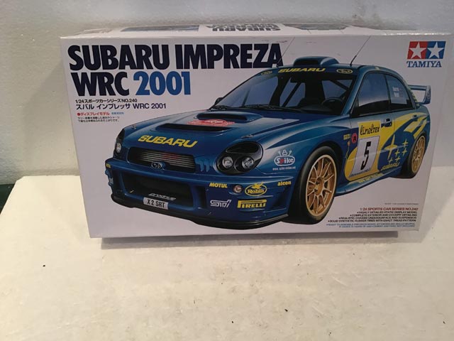 Tamiya Model Kits Subaru Impreza WRC 2001 Sports Car Series No.240 1/24 Scale - Model Kits - Aquitania Collectables