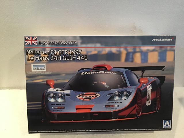 Aoshima Model Kits McLaren F1 GTR 1997 Le Mans 24 Hour Gulf #41 1/24 Scale - Model Kits