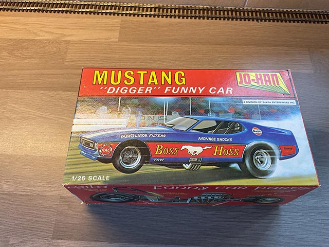 Jo-Han Plastic Car Kit Mustang Digger Funny Car - Model Kits - Aquitania Collectables