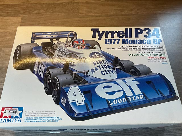 Tamiya Plastic Model Car Kit Tyrrell P34 1977 Monaco GP - Model Kits - Aquitania Collectables