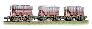 Graham Farish by Bachmann 377-840 Triple Pack 22 ton Presflo Cement Wagons BR Bauxite (Weathered)