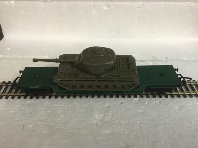 Tri-ang Railways R.241 Bogie Well Wagon with Tank Load