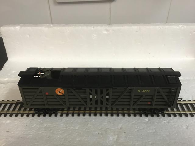 Tri-ang Railways R639 BattleSpace Combat Unit Sniper Car