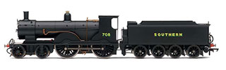 Hornby Railways R3108 Class T9 Locomotive Southern Railways 4-4-0 R/N 708 DCC Ready