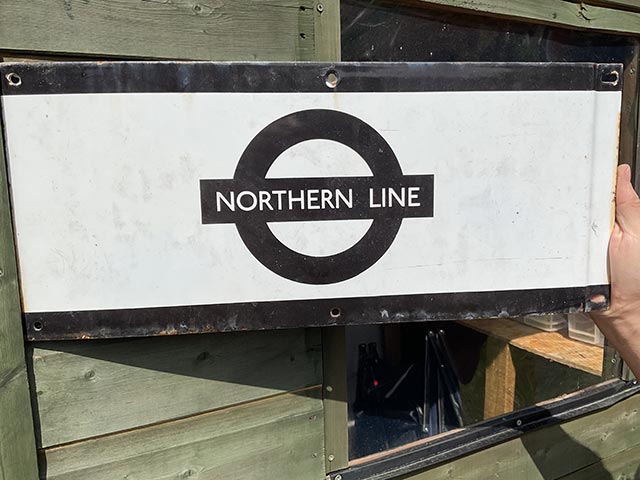 Northern Line Enamel Sign - Aquitania Collectables