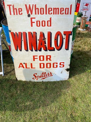 The Wholemeal Food Winalot for all Dogs Spillers Sign - Aquitania Collectables