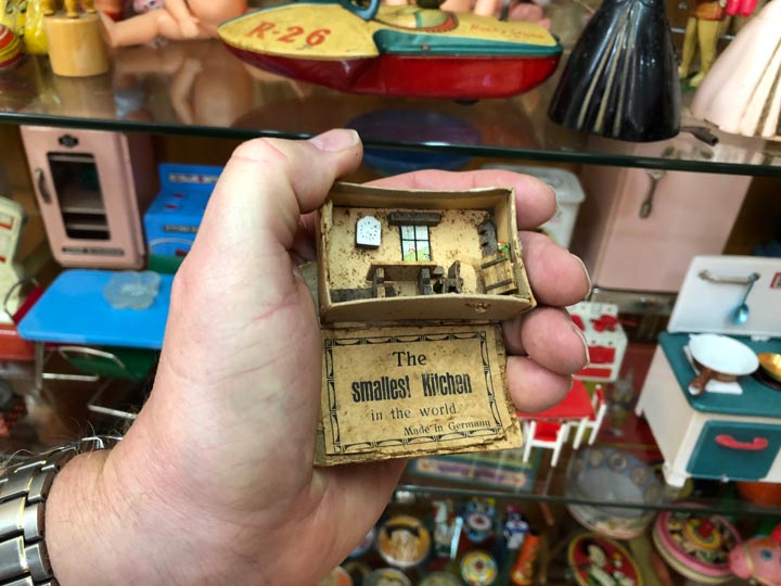 Grant's Trip to Malta Toy Museum - Floor 3 The Smallest Kitchen in the World Made in Germany